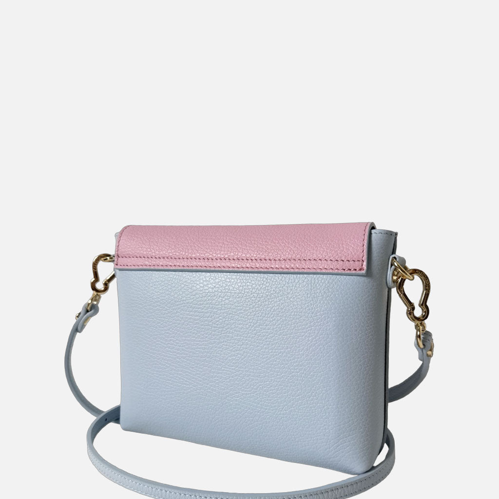 Borsa a tracolla Holly Macaron Pelle Martellata Oro - Elisendra®