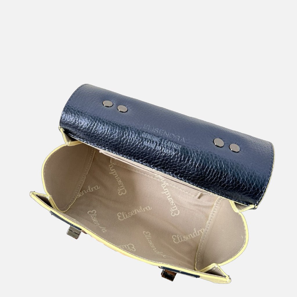 Mini Handbag Mochi Moonlight Pelle Martellata Oro - Elisendra®