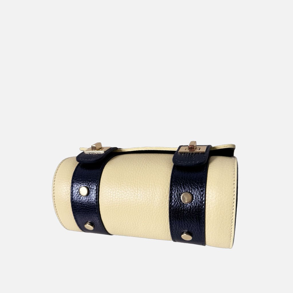 Mini Handbag Mochi Moonlight Pelle Martellata Oro - Elisendra®