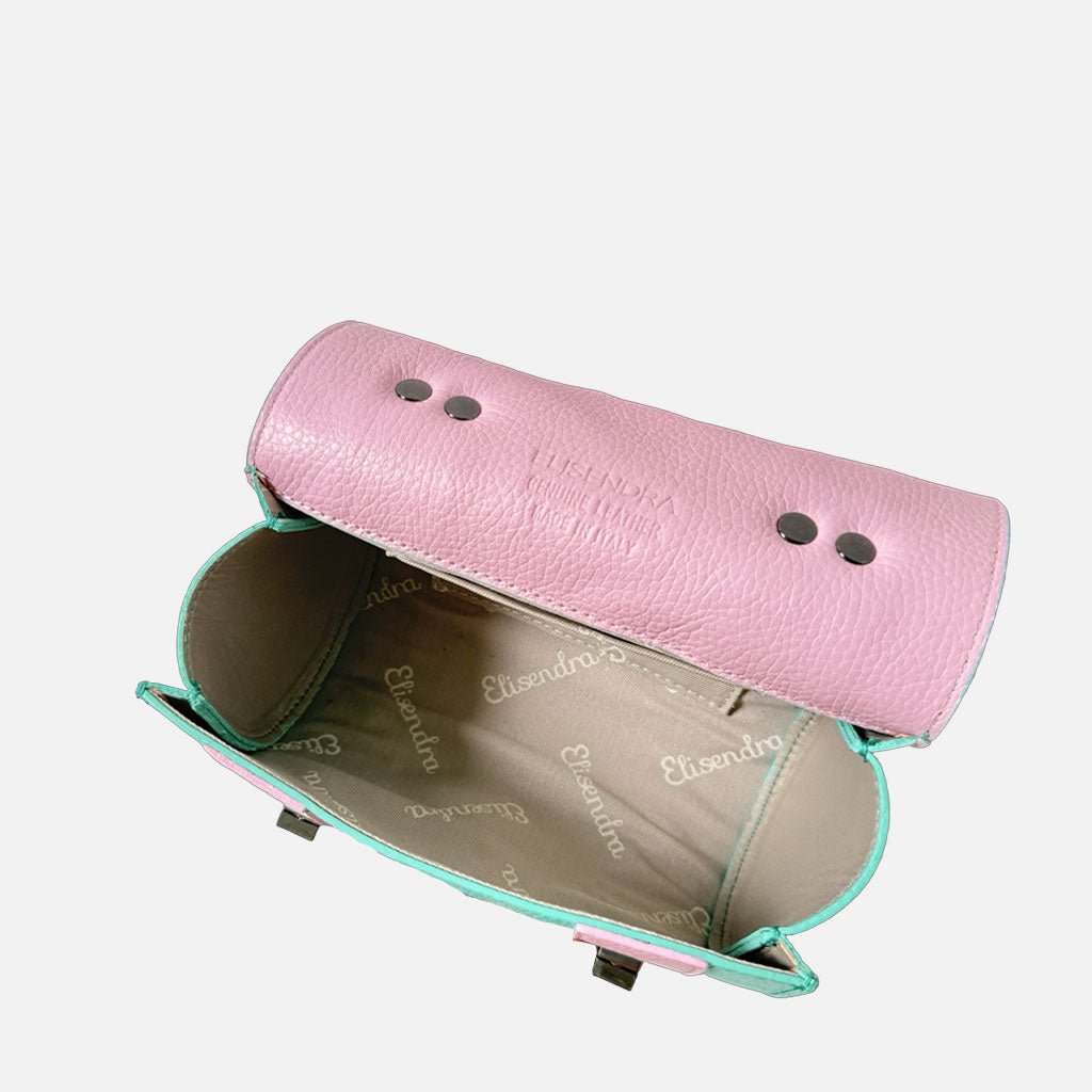 Mini Handbag Mochi Bon Bon Pelle Martellata Dark - Elisendra®