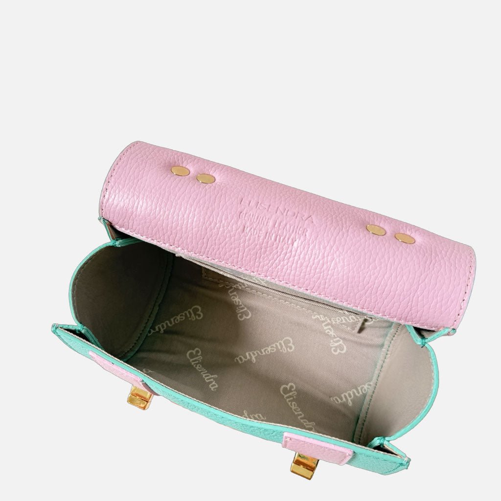 Mini Handbag Mochi Bon Bon Pelle Martellata Oro - Elisendra®