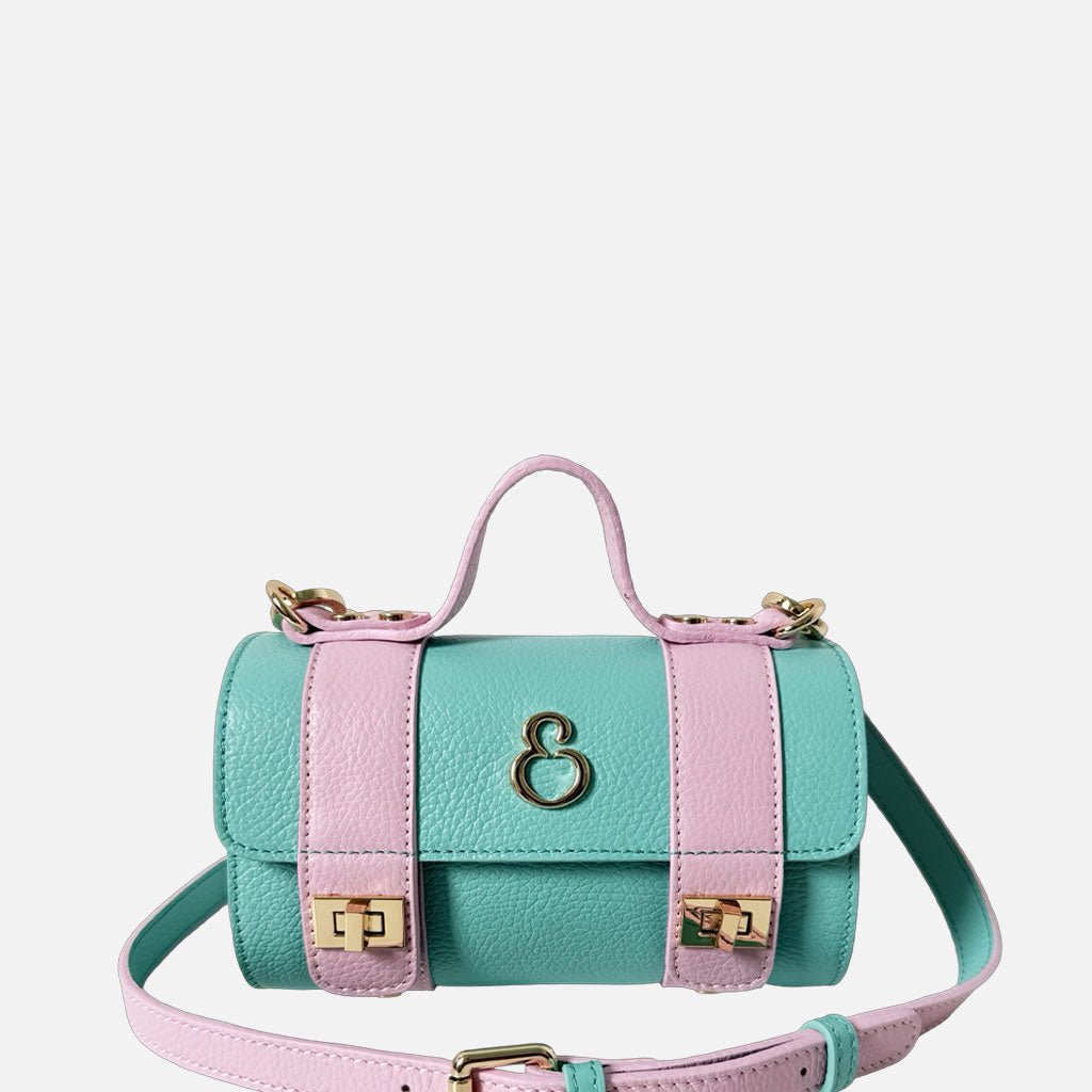 Mini Handbag Mochi Bon Bon Pelle Martellata Oro - Elisendra®