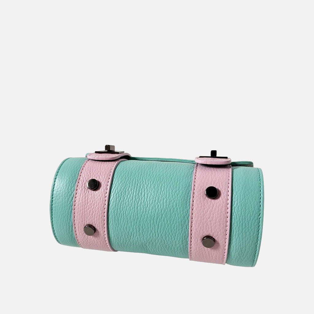 Mini Handbag Mochi Bon Bon Pelle Martellata Dark - Elisendra®