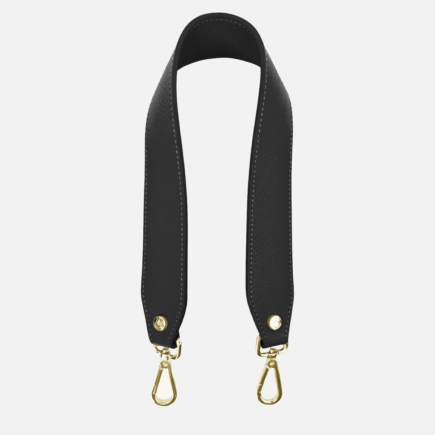 Tracolla 60 cm Nera Martellata Oro SPEDIZIONE DAL 13/03