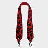 Tracolla Dark – 70 cm – Pelle Cavallino Animalier Rosso