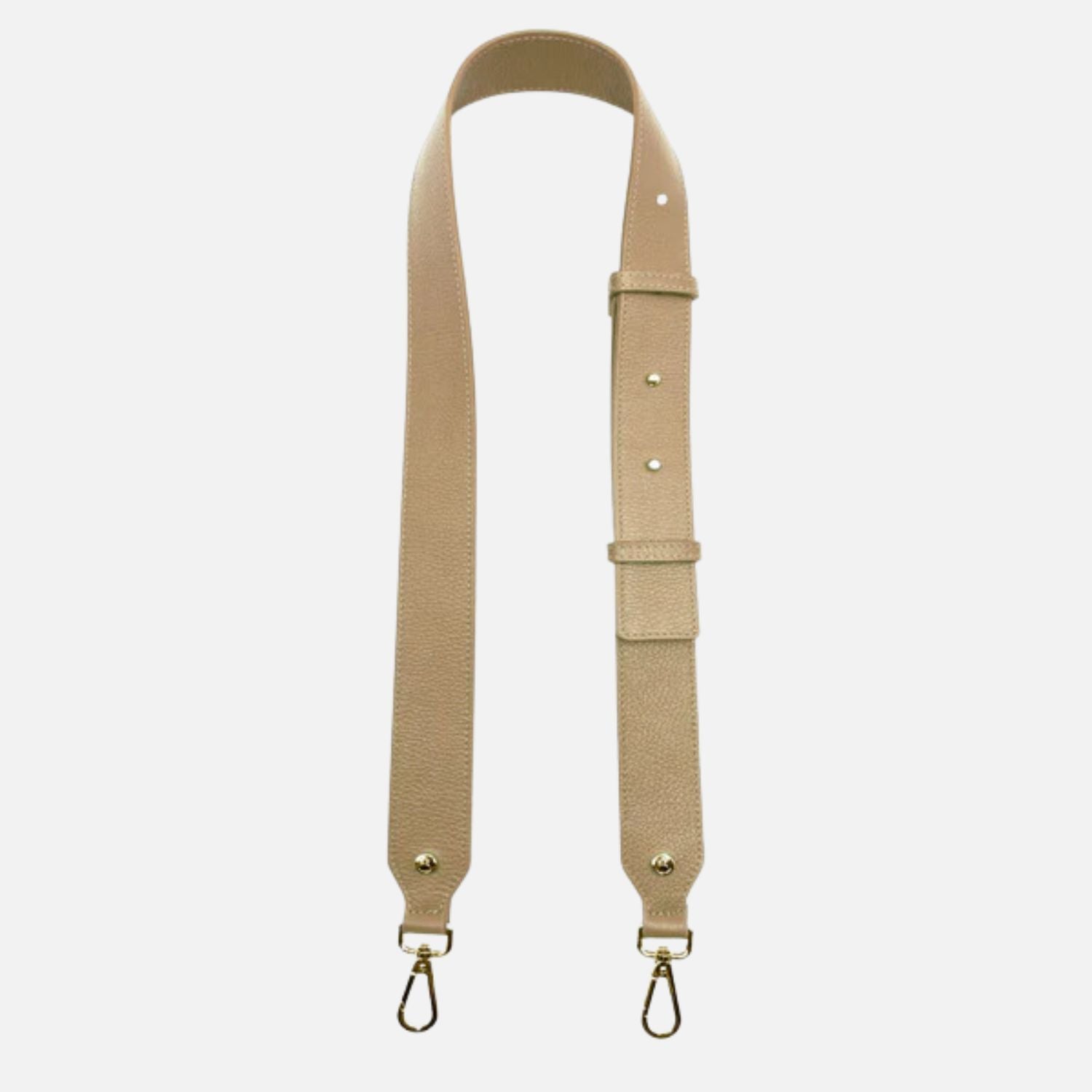 Gold Adjustable Shoulder Strap – Sand Textured Leather