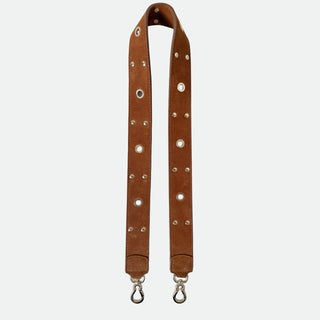 Tracolla 100 cm Cuoio Pelle Camoscio Oro