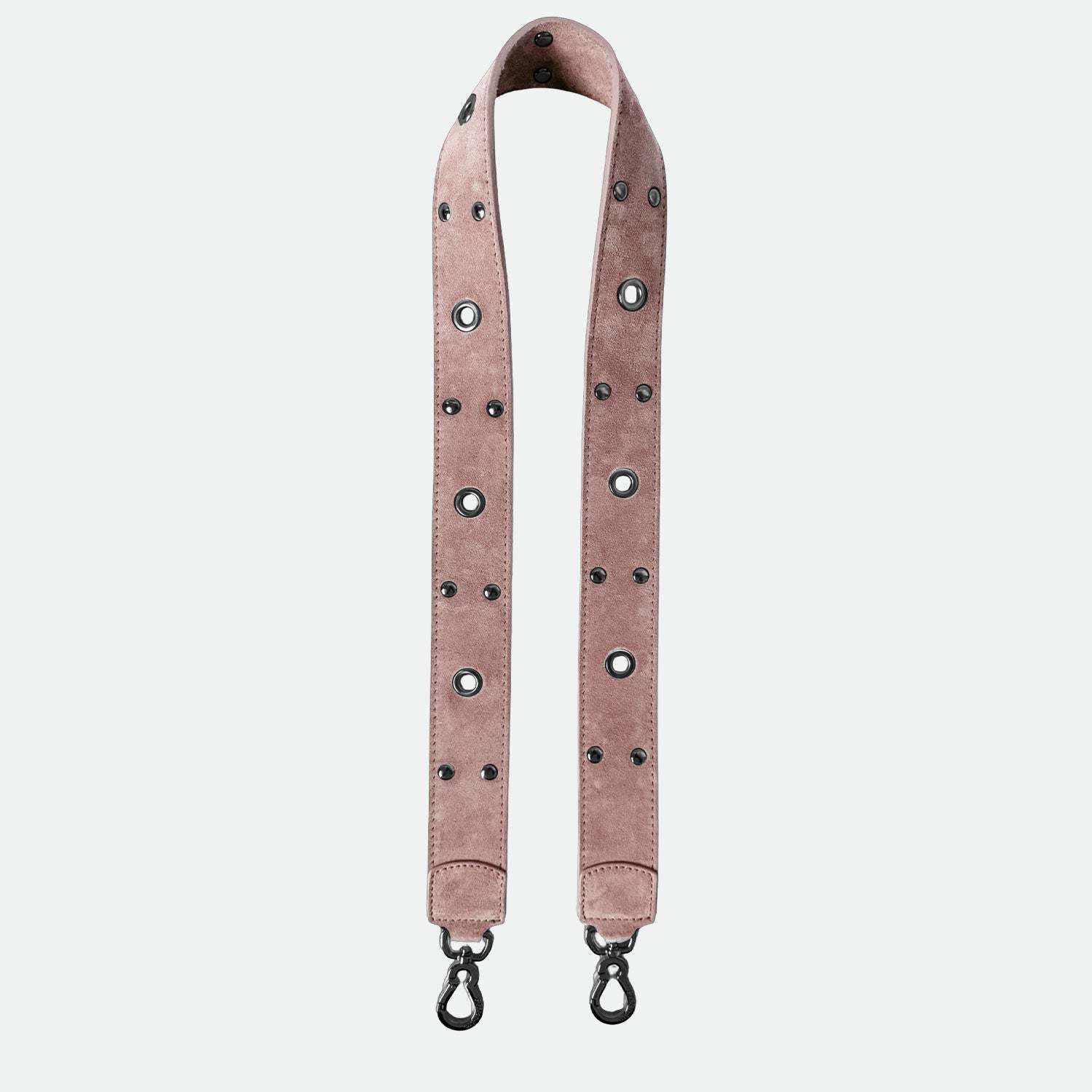 Tracolla 100 cm Rosa Polvere Pelle Camoscio Dark SPEDIZIONE DAL 14/05