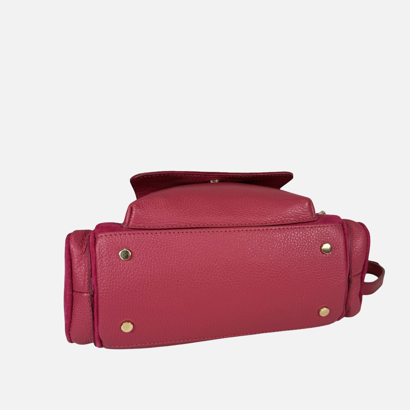 Borsa a mano Twiga Lampone Pelle Martellata e Camoscio Oro SPEDIZIONE DAL 09/02