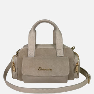 Borsa a mano Twiga Burro Pelle Martellata e Camoscio Oro
