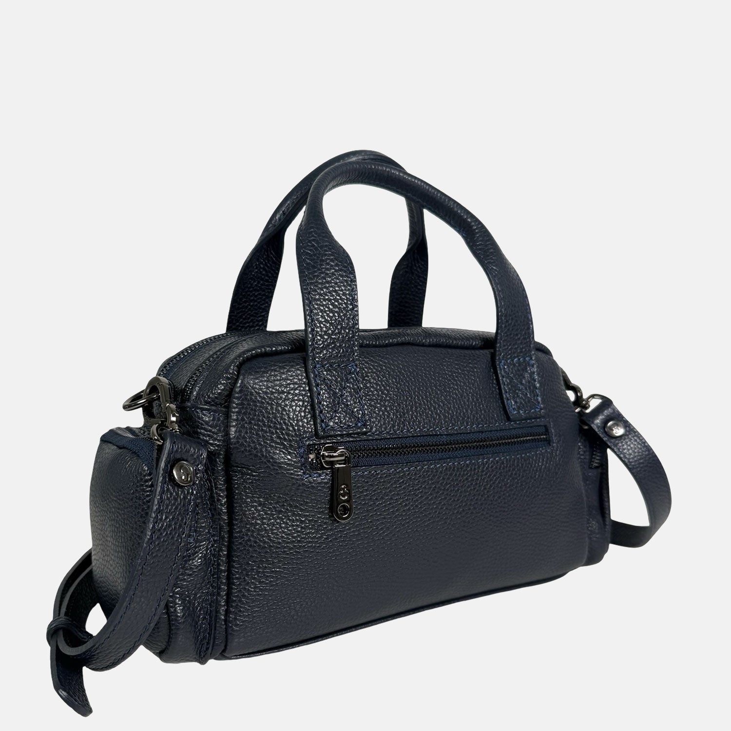 Borsa a mano Twiga Blu Navy Pelle Martellata Dark
