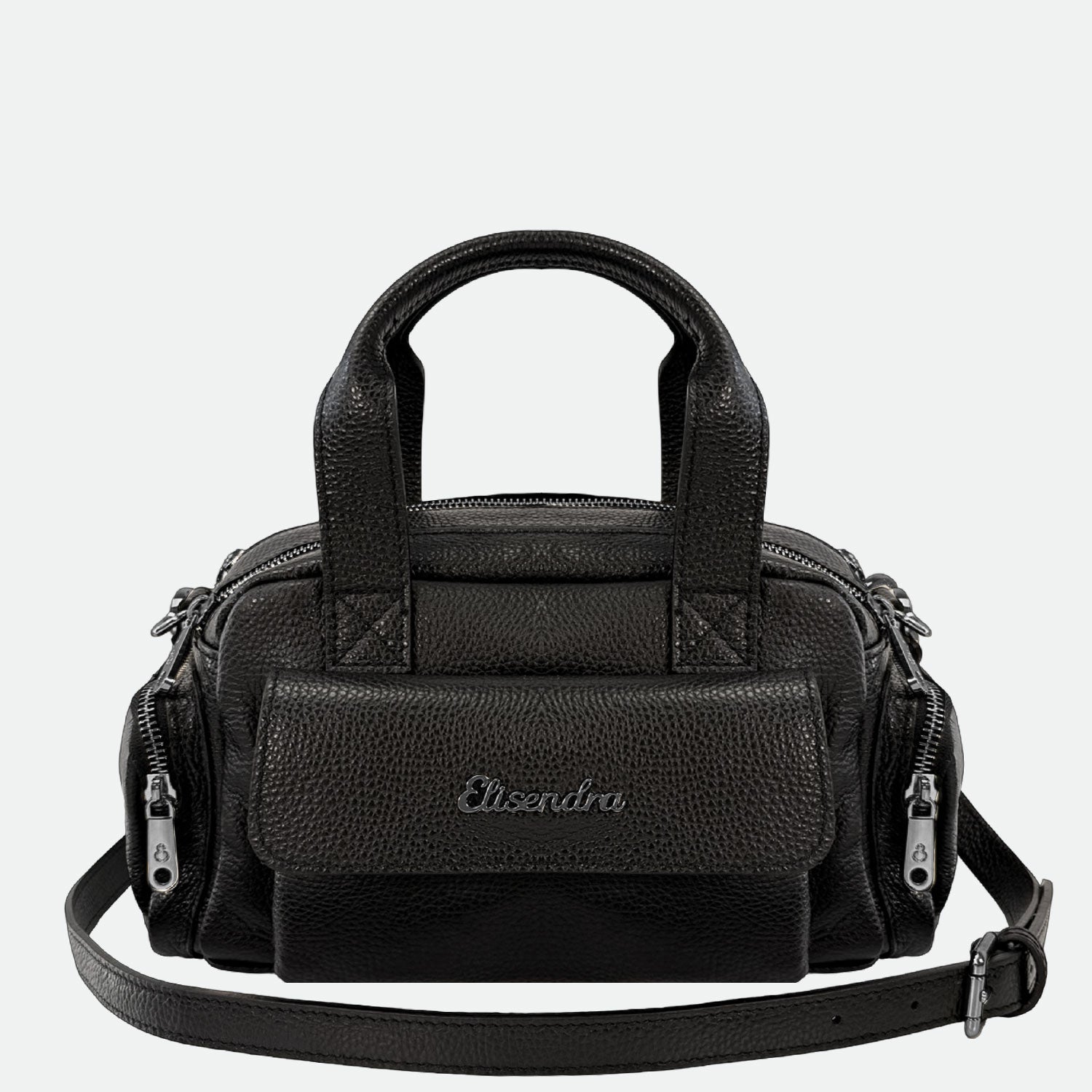 Borsa a mano Twiga Nera Pelle Martellata Dark