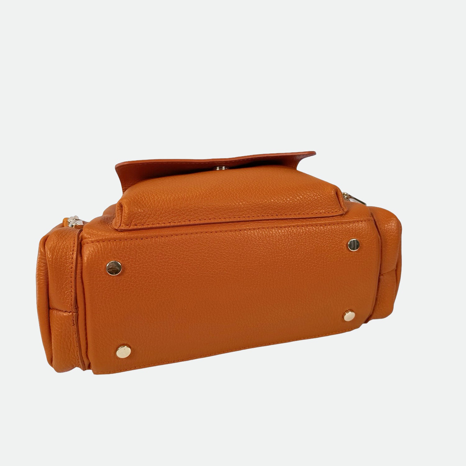 Borsa a mano Twiga Orange Pelle Martellata Oro