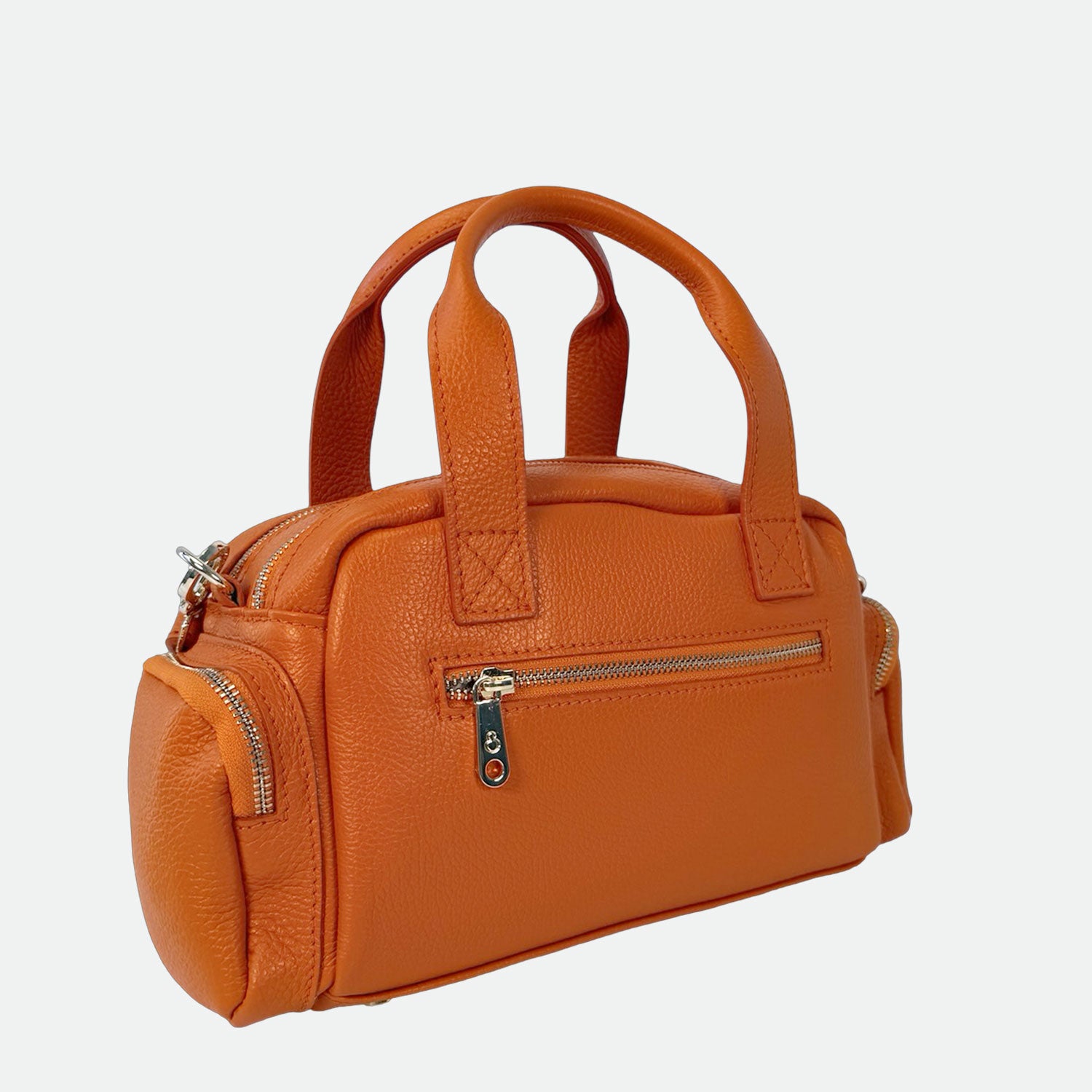 Borsa a mano Twiga Orange Pelle Martellata Oro