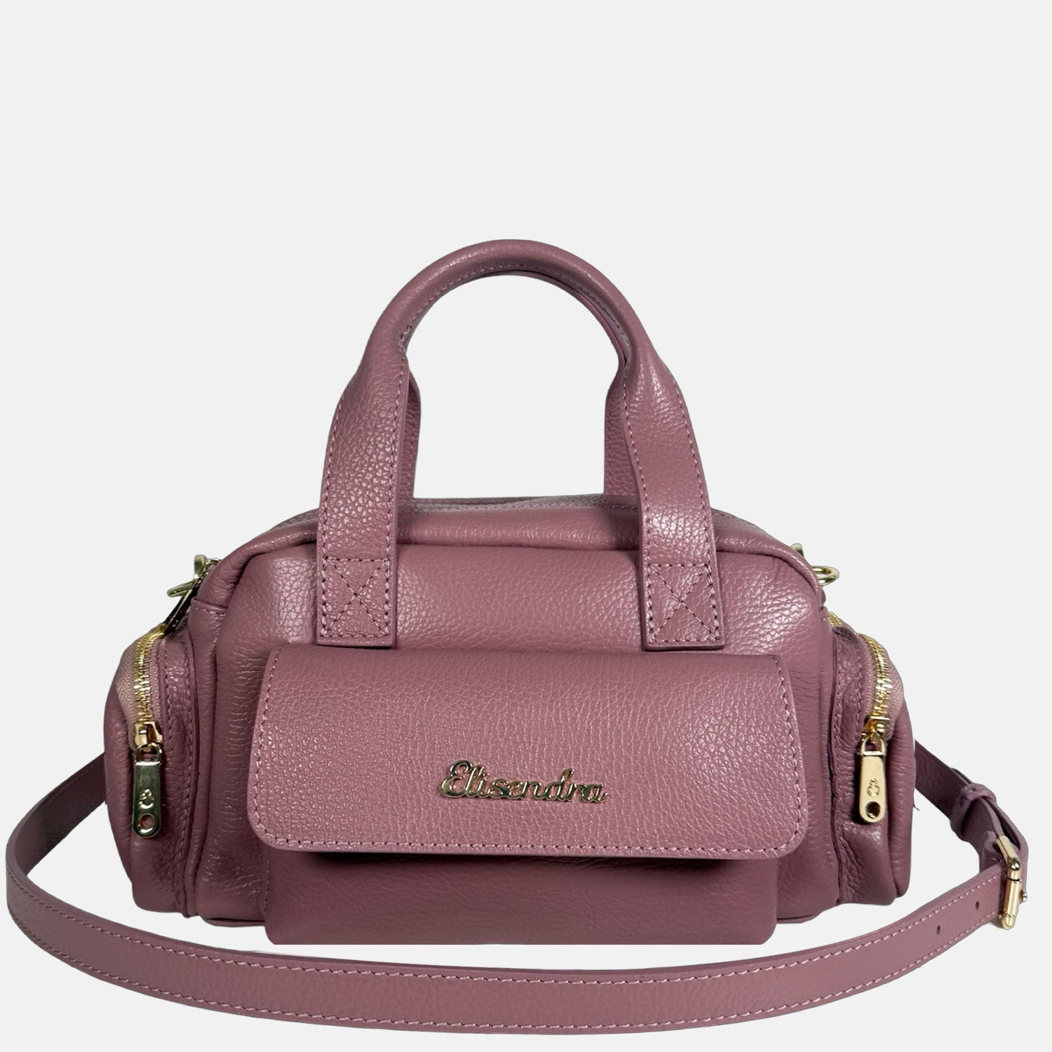 Borsa a mano Twiga Malva Pelle Martellata Oro