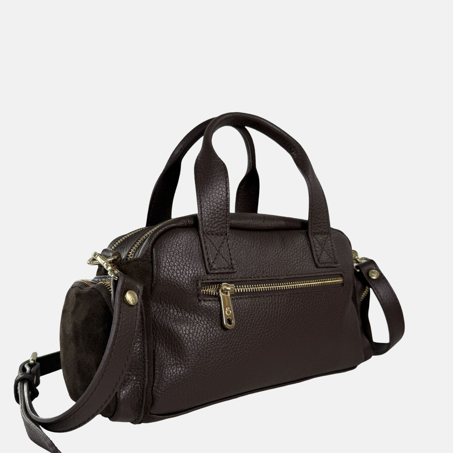Borsa a mano Twiga Testa di Moro  Pelle Martellata e Camoscio Oro SPEDIZIONE DAL 14/11