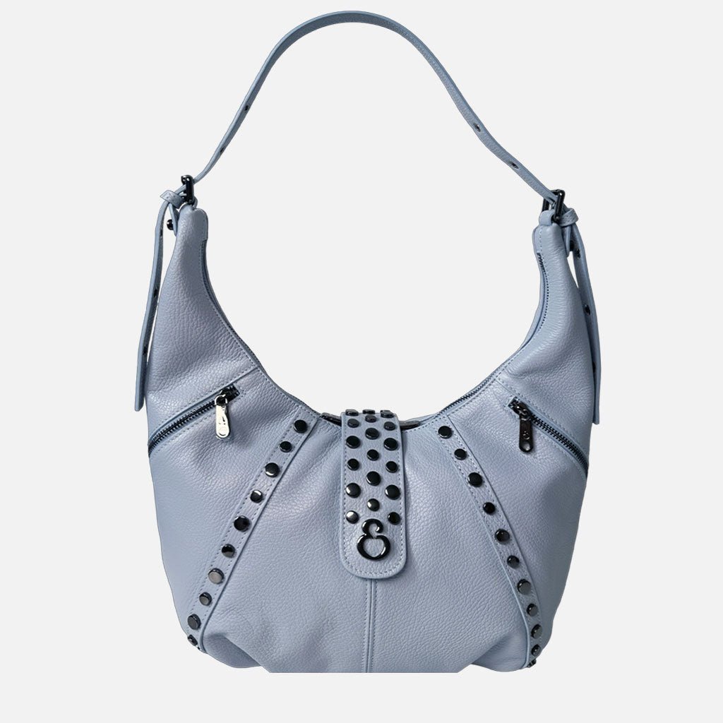 Borsa a spalla Wendy Sky Pelle Martellata Dark