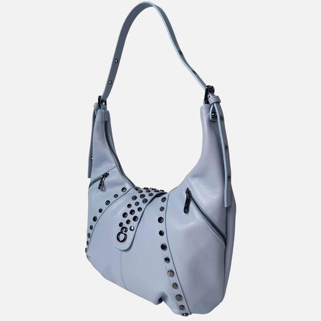 Borsa a spalla Wendy Sky Pelle Martellata Dark