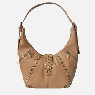 Borsa a spalla Wendy Savana Pelle Martellata Oro