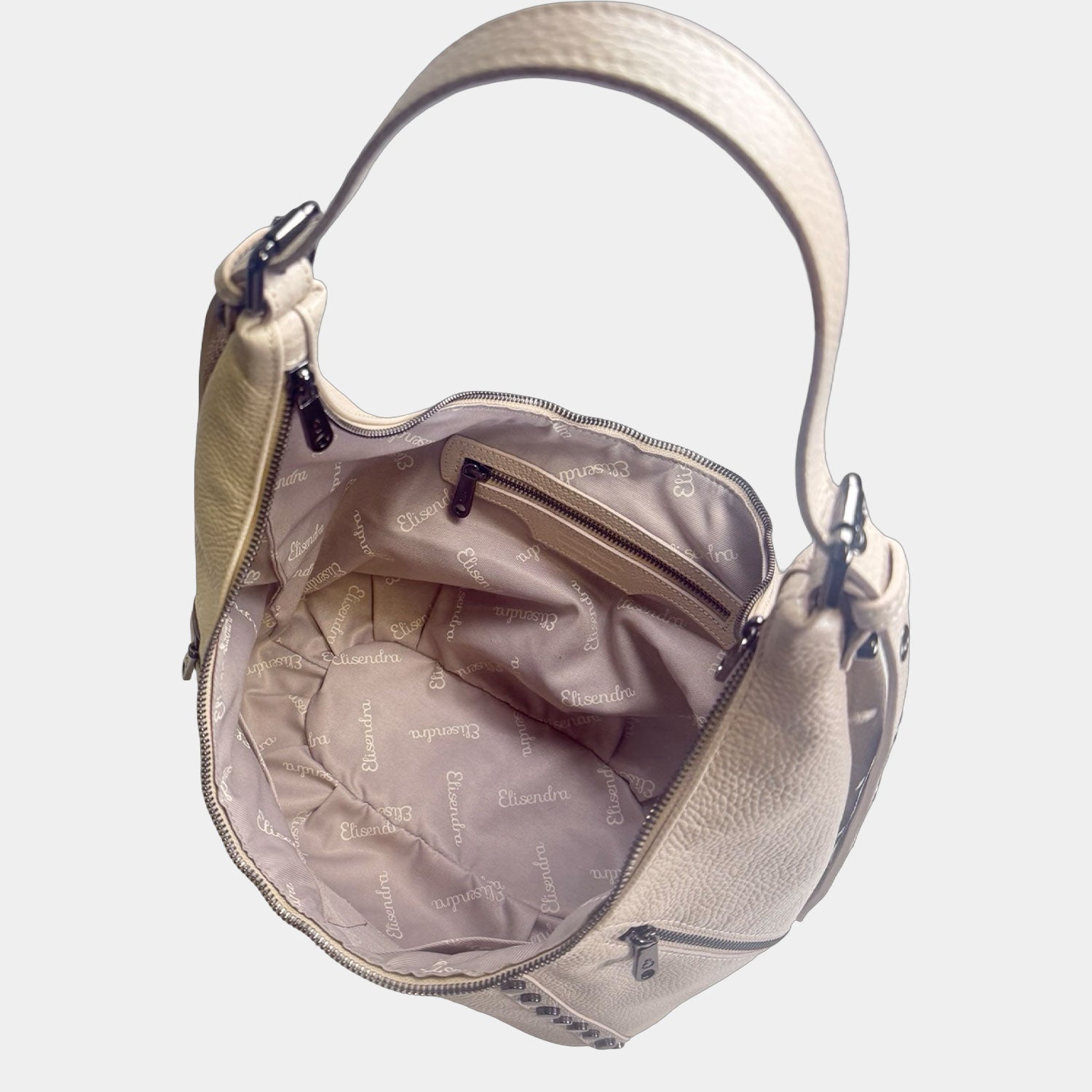 Borsa a spalla Wendy Burro Pelle Martellata Dark