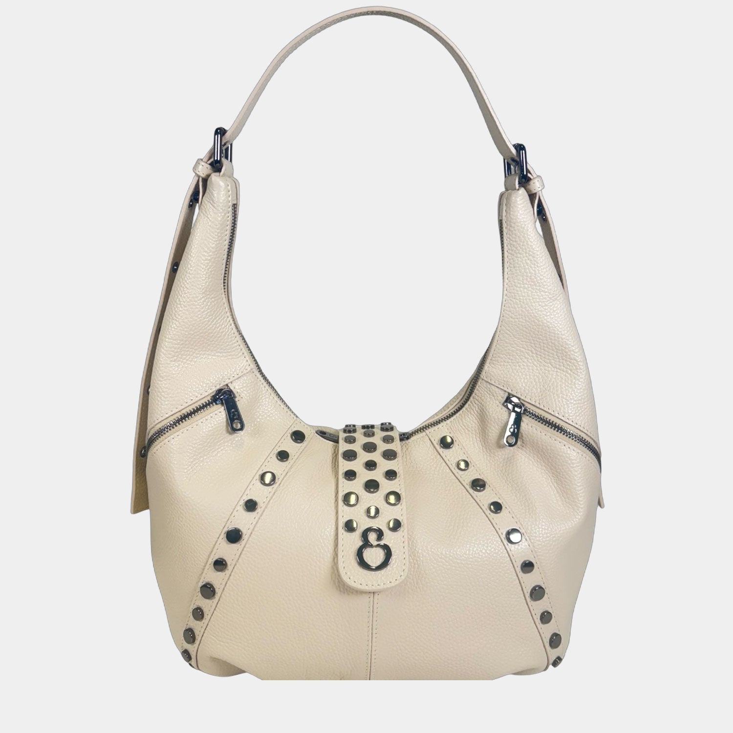 Borsa a spalla Wendy Burro Pelle Martellata Dark