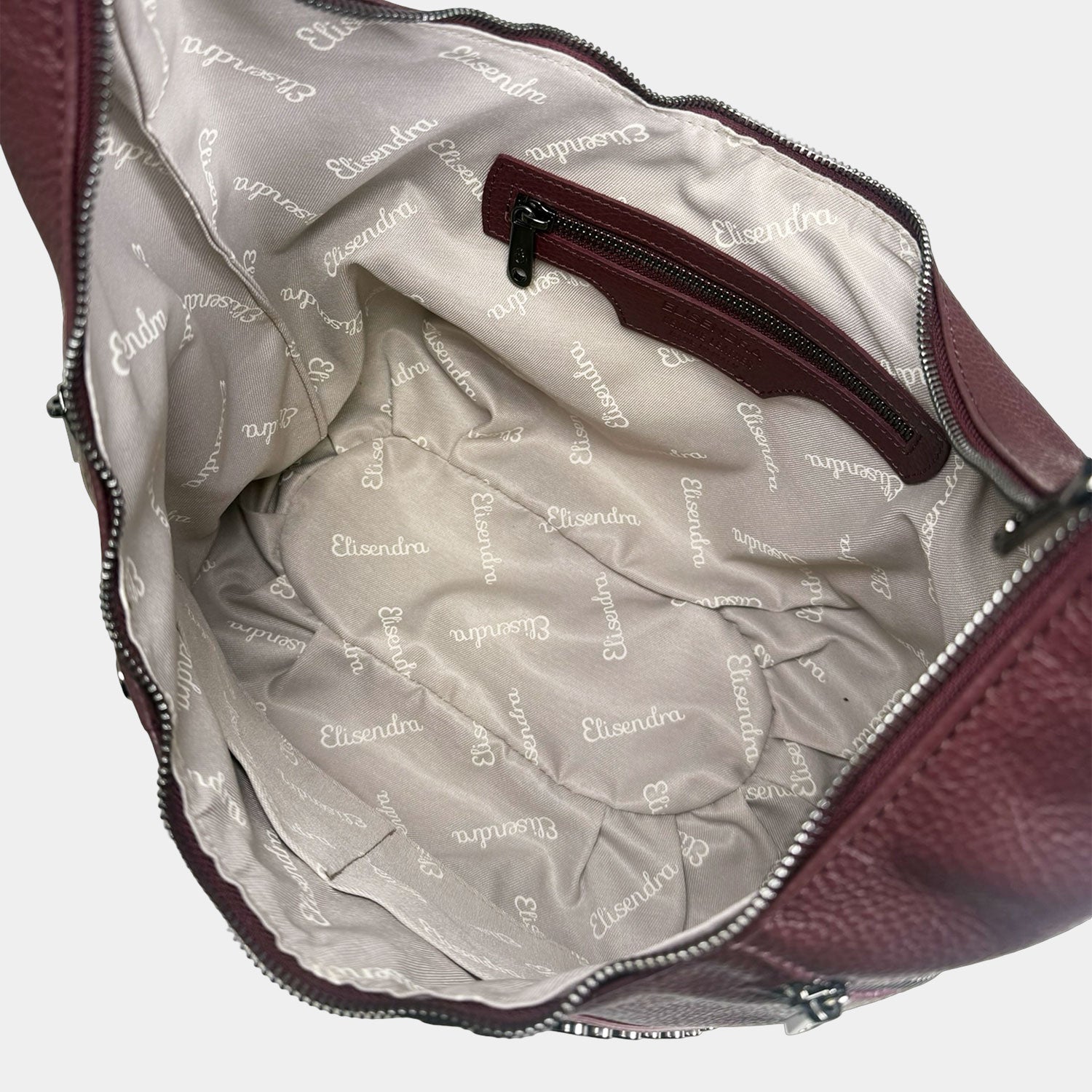 Borsa a spalla Wendy Amarone Pelle Martellata Dark