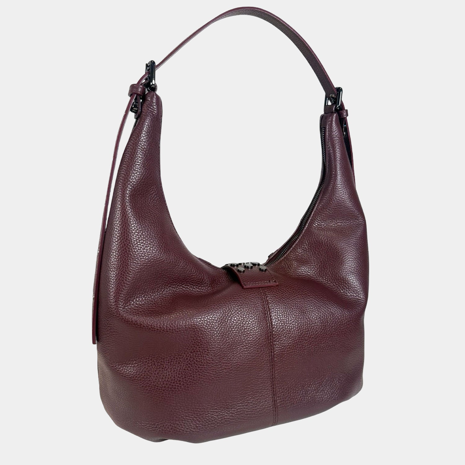 Borsa a spalla Wendy Amarone Pelle Martellata Dark