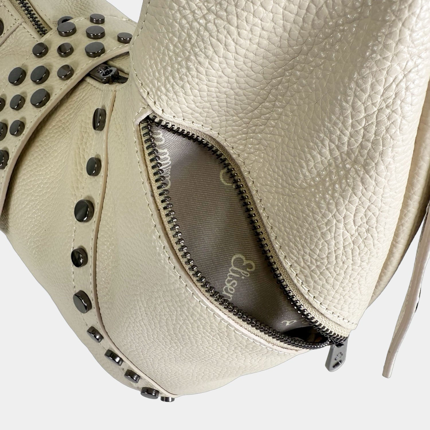 Borsa a spalla Wendy Burro Pelle Martellata Dark