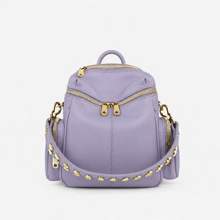 Zaino Saray Mini Fresia Pelle Liscia Vitello Oro