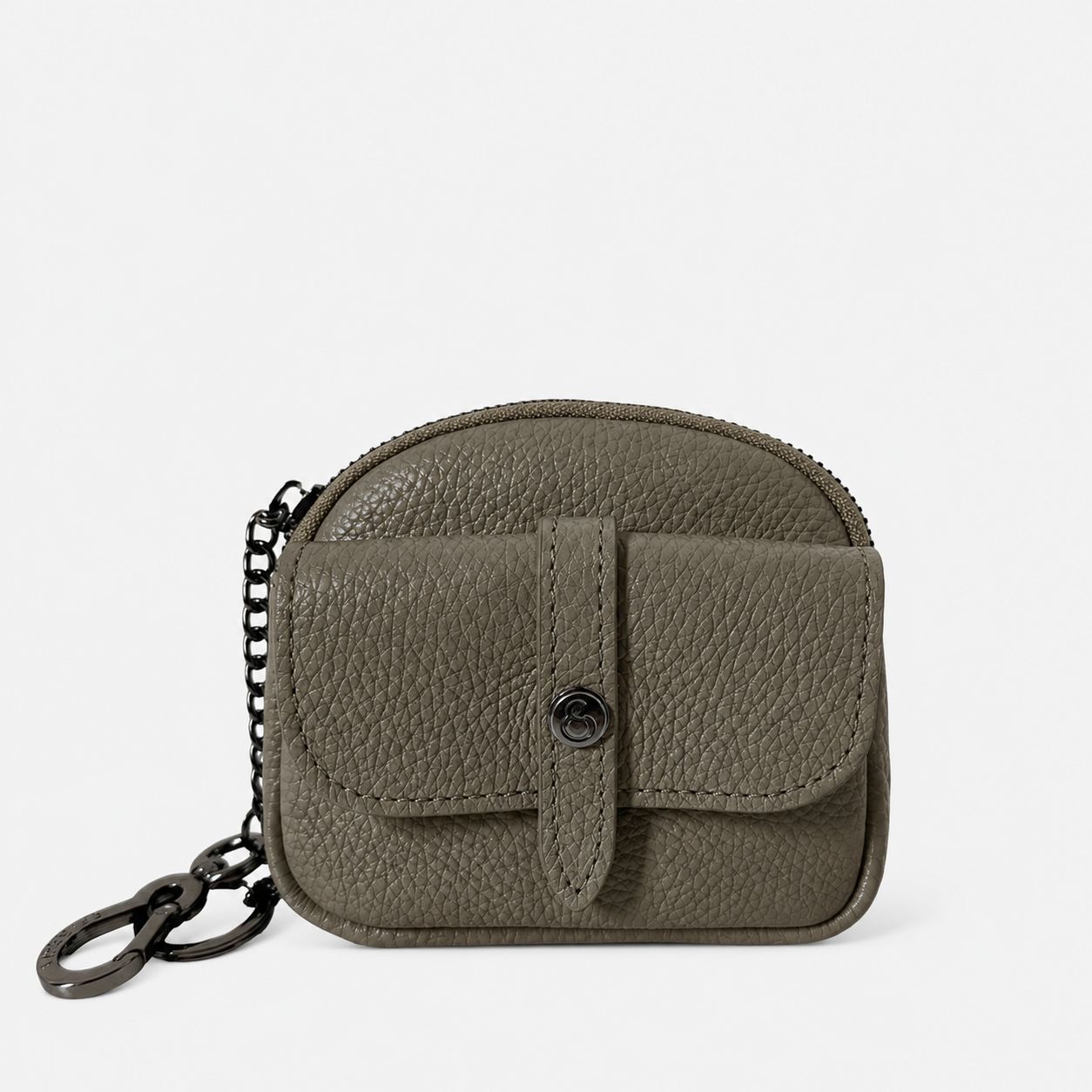 Pocket Oliva Pelle Martellata Dark