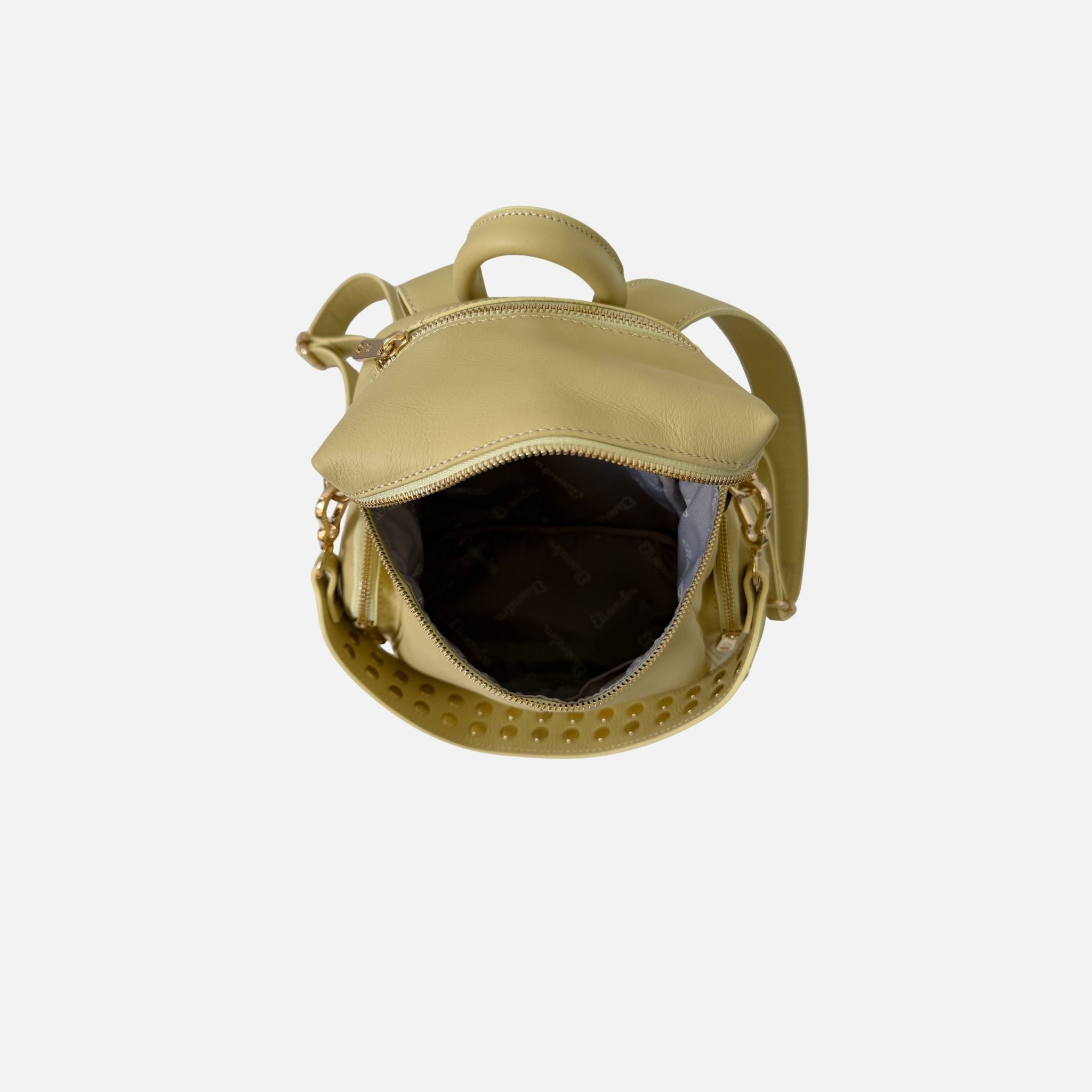 Zaino Saray Midi Zagara Pelle Liscia Oro Vitello SPEDIZIONE DAL 07/07