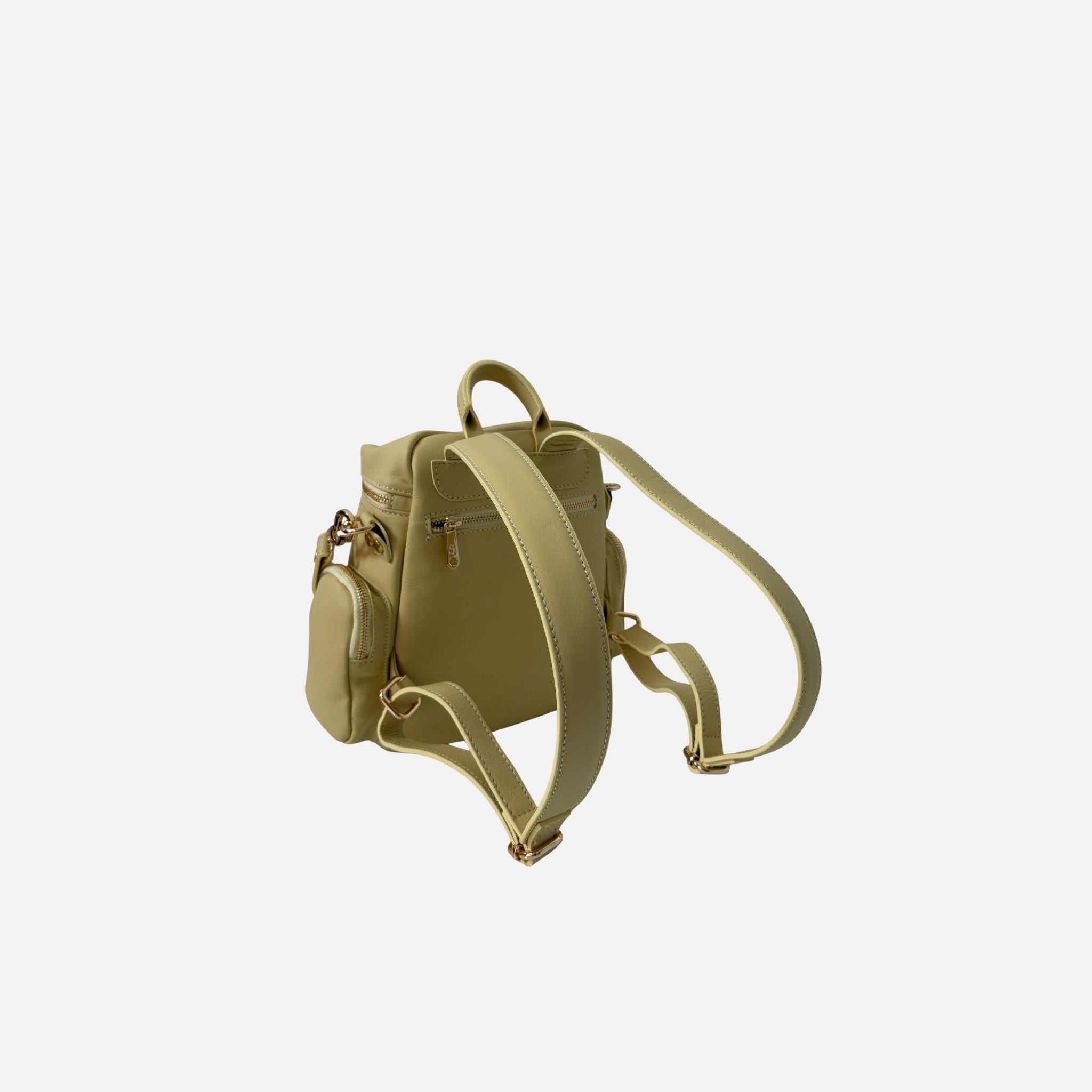 Zaino Saray Midi Zagara Pelle Liscia Oro Vitello SPEDIZIONE DAL 07/07