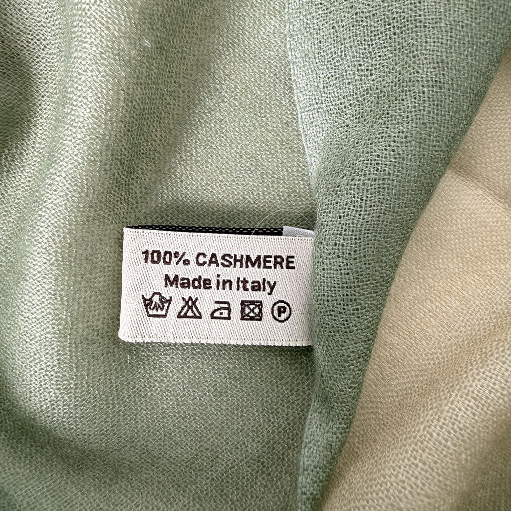 Foulard Sfumato Salvia Puro Cashmere
