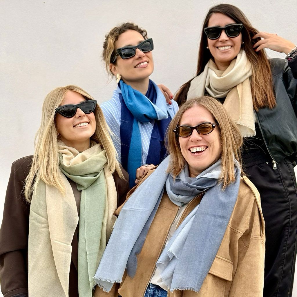 Foulard Sfumato Salvia Puro Cashmere