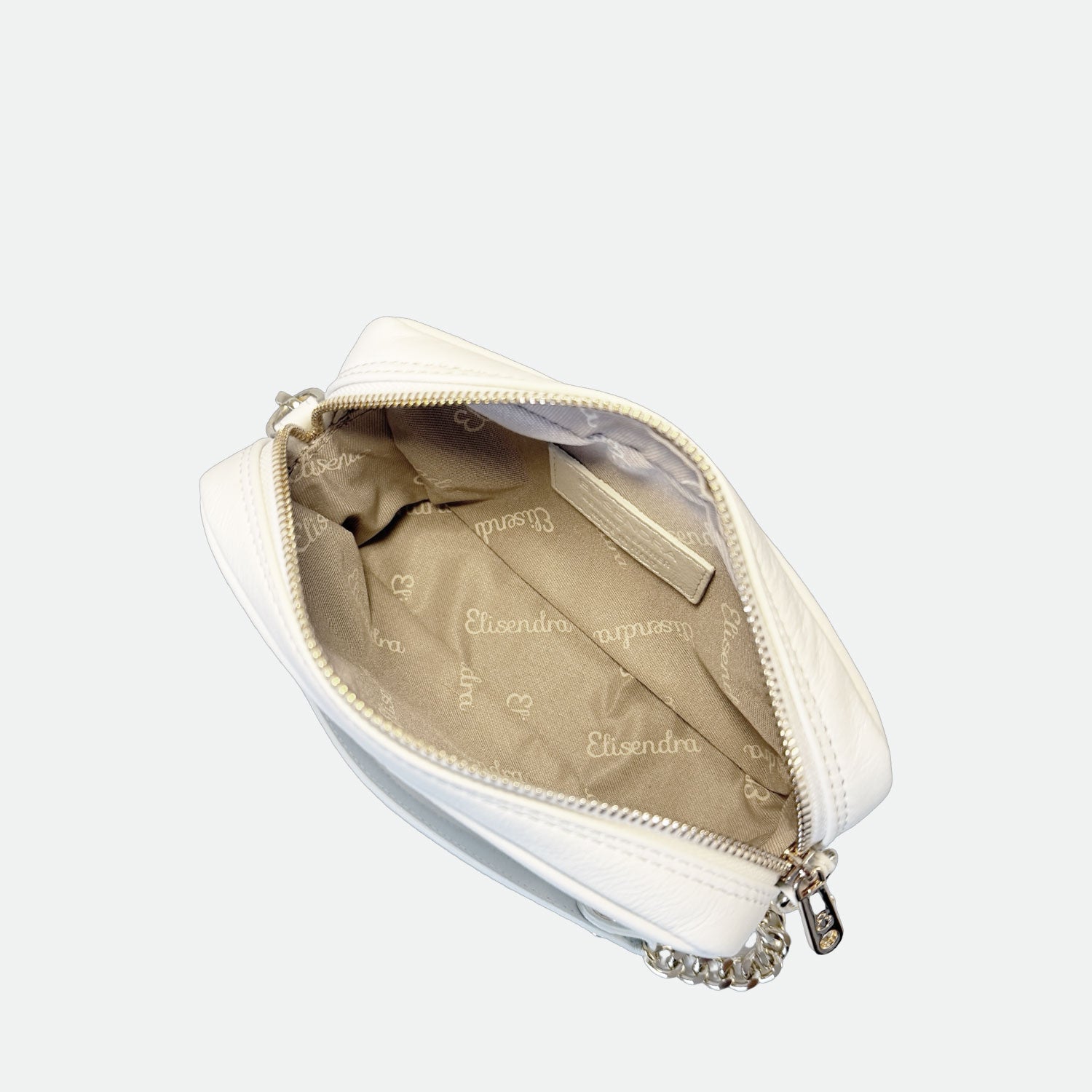 Borsa a tracolla Mini Bag Quarzo Pelle Liscia Vitello Oro SPEDIZIONE DAL 06/05 - Elisendra®