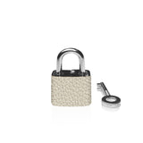Lucchetto Dark Nickel – Pelle Martellata Burro