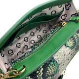 Anita Verde – Pochette – Pelle Pitone Stampato