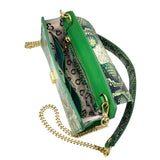 Anita Verde – Pochette – Pelle Pitone Stampato