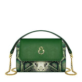 Anita Verde – Pochette – Pelle Pitone Stampato
