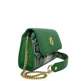 Anita Verde – Pochette – Pelle Pitone Stampato
