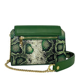 Anita Verde – Pochette – Pelle Pitone Stampato