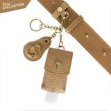 Porta Gel Sabbia – Pelle Martellata – Oro