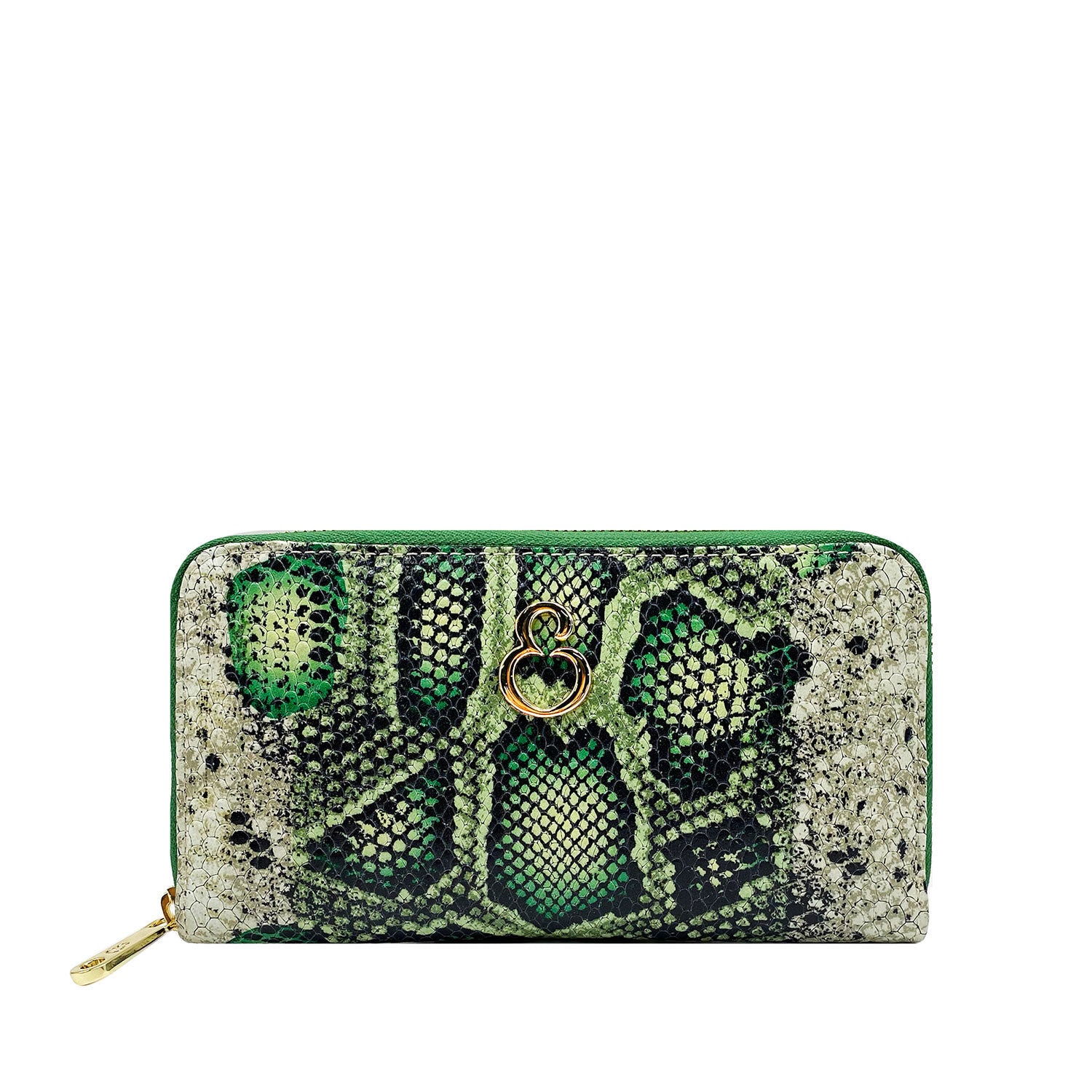 Raya Green Gold – Wallet – Gradient Python Printed Leather