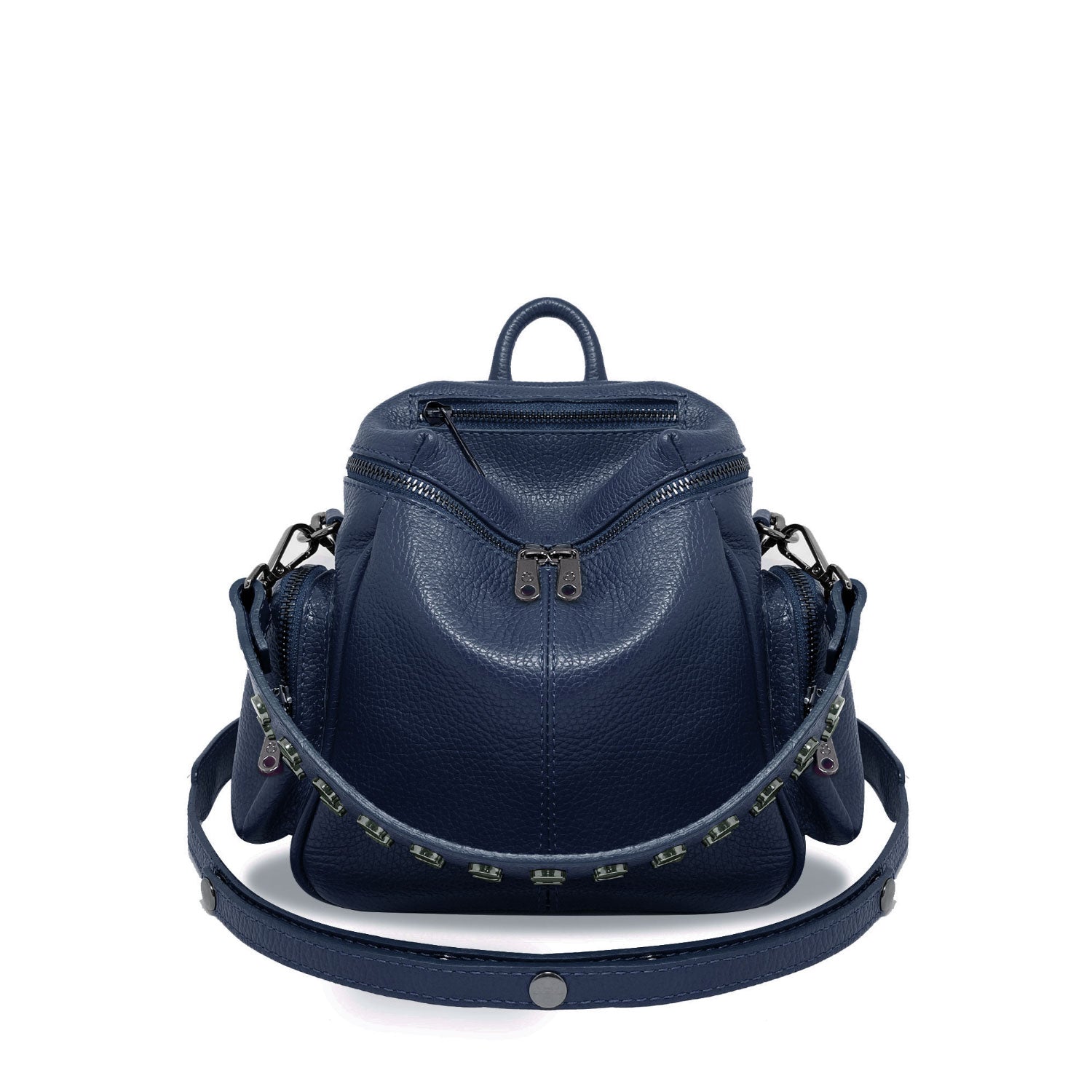 Saray Mini Blu Navy – Zaino – Pelle Martellata 2023