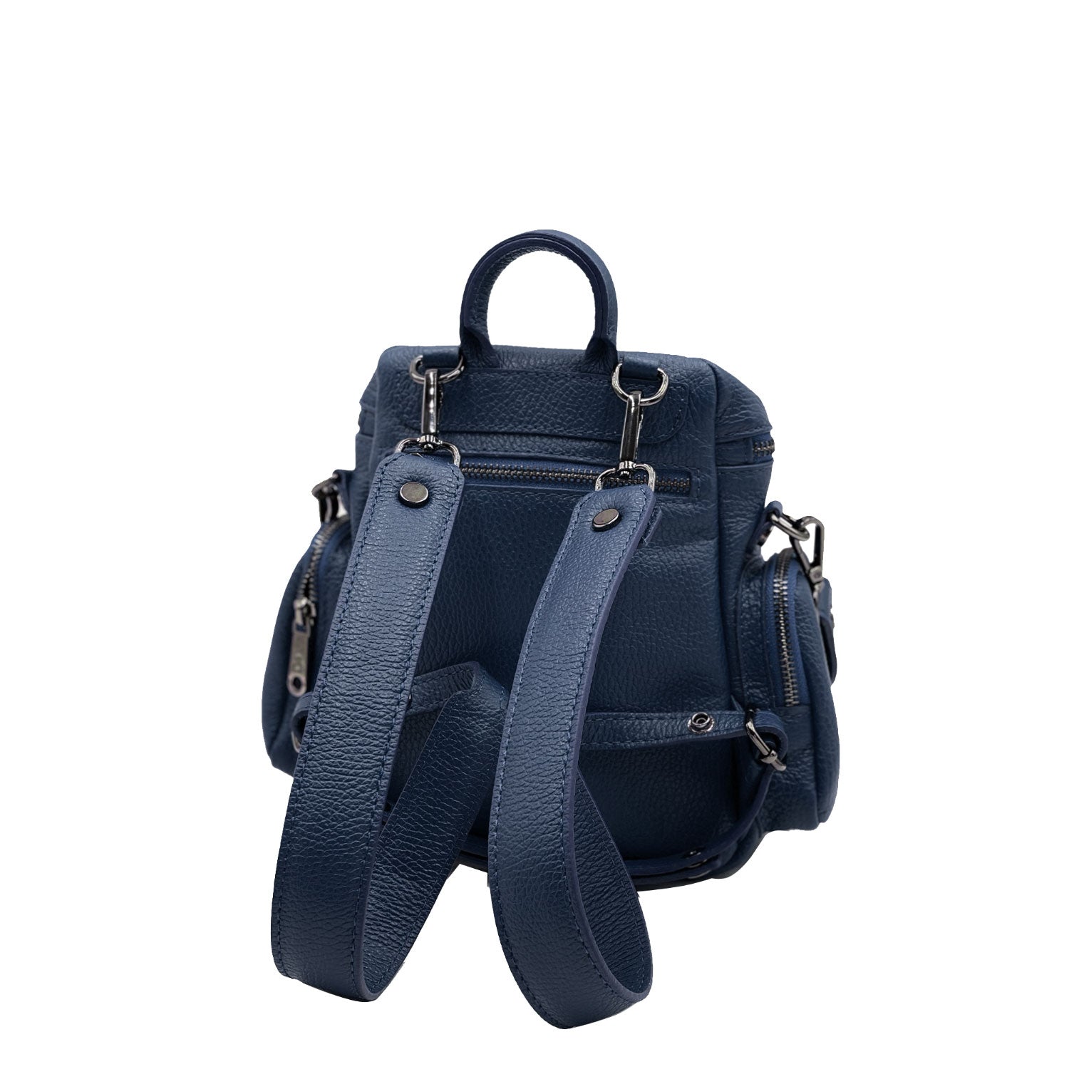Saray Mini Blu Navy – Zaino – Pelle Martellata 2023