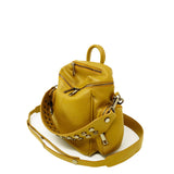 Saray Mini Senape – Zaino – Pelle Martellata